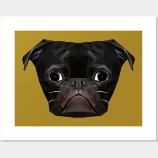 Black Pug Posters and Art